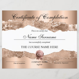 Abschluss des Abschlusszertifikats