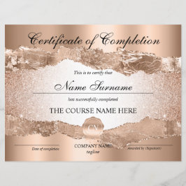 Abschluss des Abschlusszertifikats