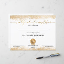 Abschluss des Abschlusszertifikats