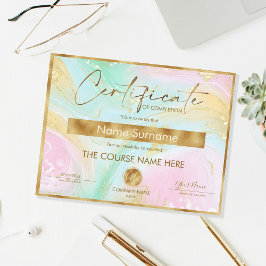 Abschluss des Abschlusszertifikats