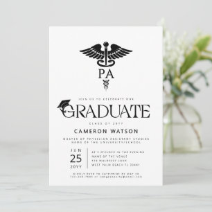 Abschluss des Assistenzarztes PA-Schulabschluss Einladung