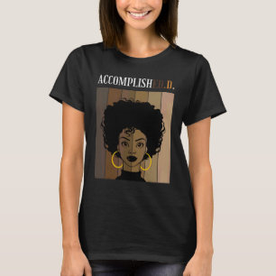 Abschluss des Doktorats von Bildung Black F T-Shirt