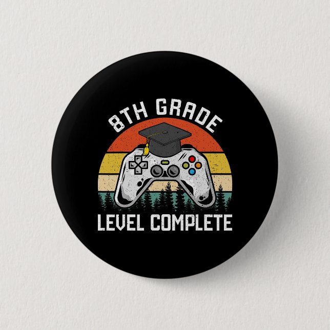 Abschluss des letzten Schultages Button (Vorderseite)