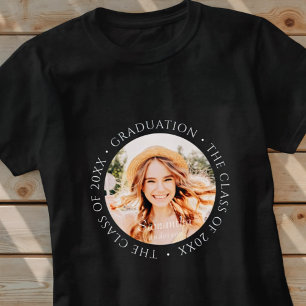 Abschluss Die Klasse des modernen einfachen Fotos T-Shirt