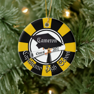 Abschluss-Diplom-Klasse 2027 Foto-Abschlussfeier Keramik Ornament
