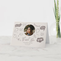 Abschluss Doodle mit Foto Sandy Beige