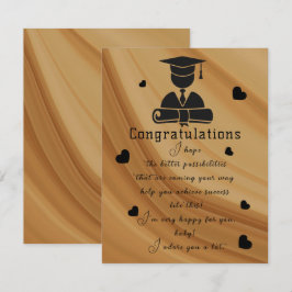 Abschluss eines Freundes Karte