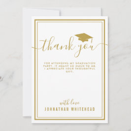 Abschluss Einfaches Foto Dankeskarte