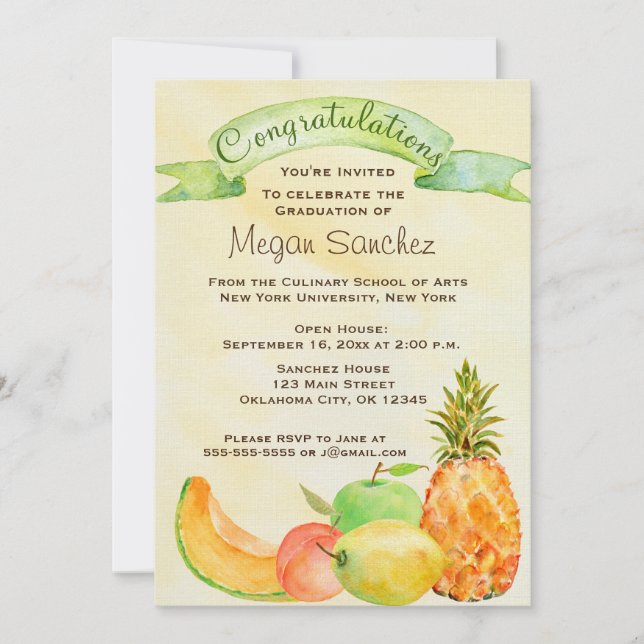 Abschluss Einladung (Vorderseite)