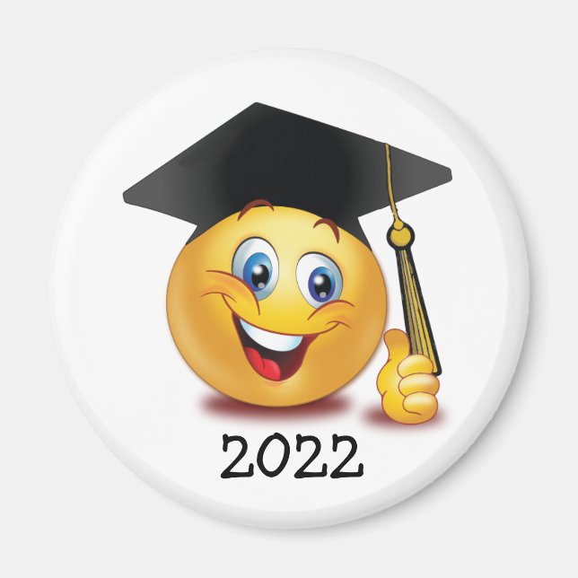 Abschluss-Emoji-Magnet Magnet (Vorne)