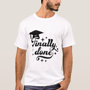 Abschluss endlich geschafft Skript Star Design T-Shirt