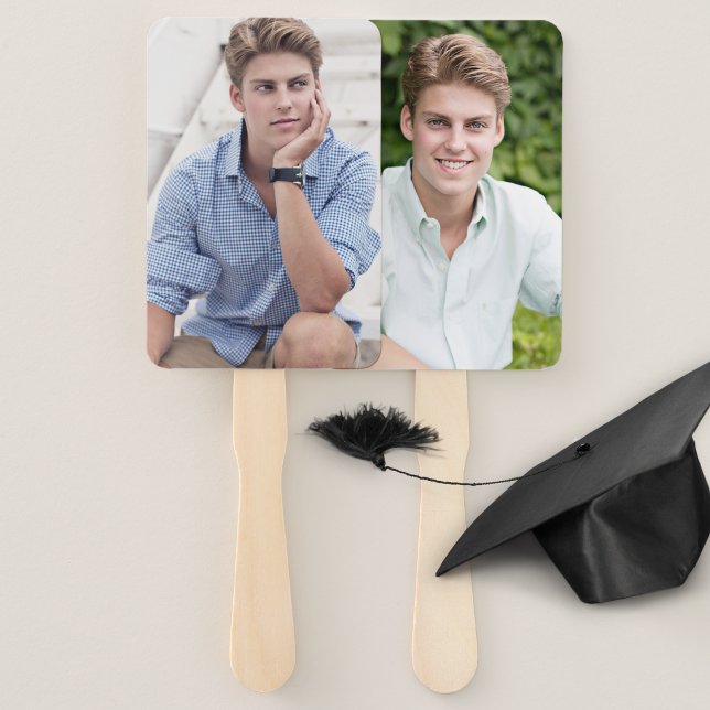 Abschluss Fan Graduate Zwei große Fotos Fächer (Von Creator hochgeladen)