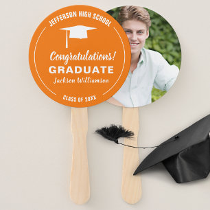 Abschluss Fan Your School Color Graduate Foto Fächer
