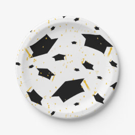 Abschluss-Feier - Papierplatte Pappteller