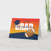 Abschluss Football Glückwunsch Student Athlet