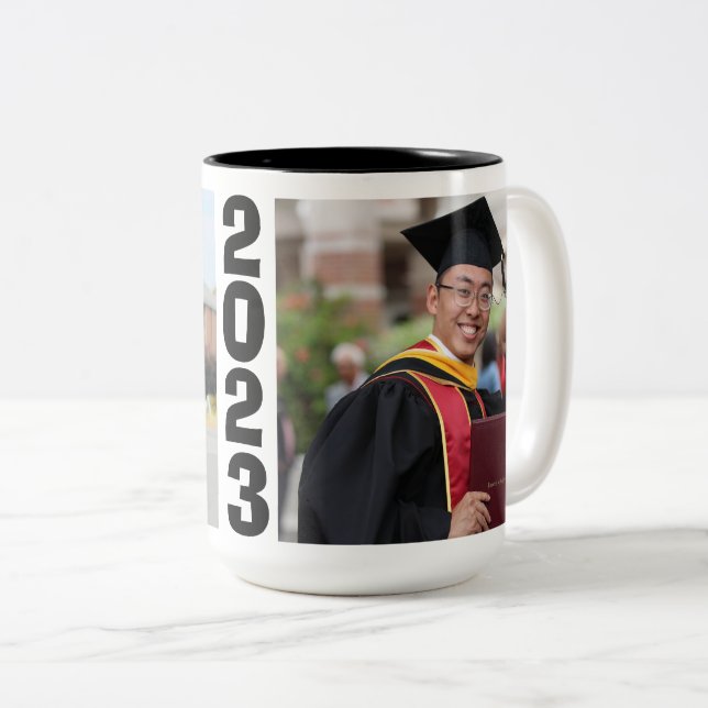 Abschluss Foto 2023 Zweifarbige Tasse (VorderseiteRechts)