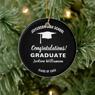 Abschluss Foto 20XX Grad Cap - benutzerdefinierte Keramik Ornament