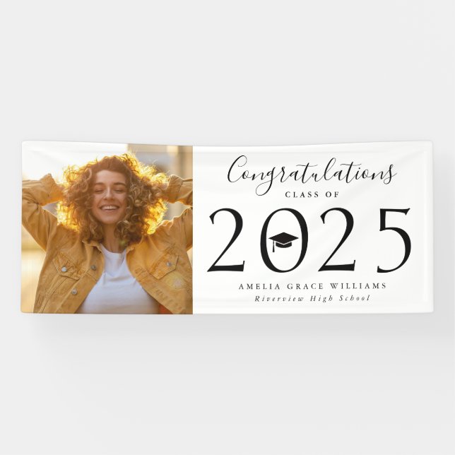 Abschluss-Foto-Banner der Klasse 2025 Banner (Horizontal)