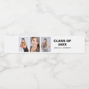 Abschluss Foto Custom Water Flasche Label