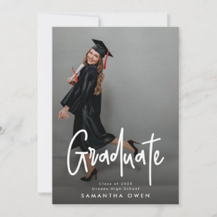 Abschluss Foto Graduate Card Ankündigung