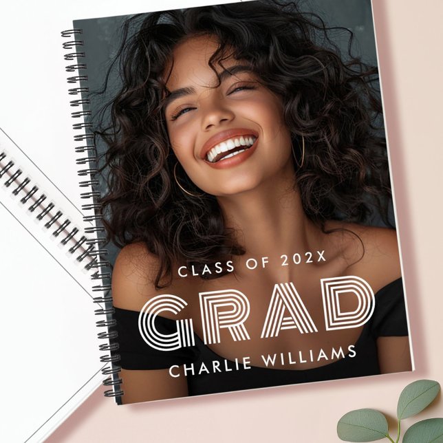 Abschluss Foto Graduiertenname Jahrbuch Notizbuch (Graduation photo graduate name year guest book)
