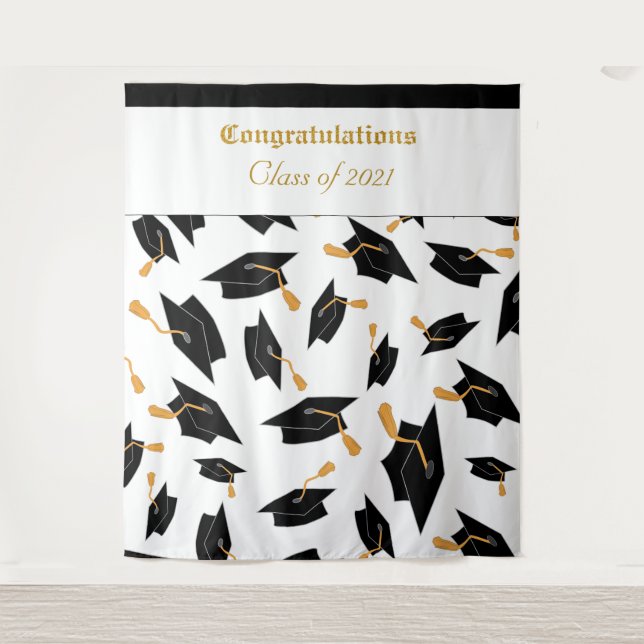 Abschluss-Foto-Hintergrund Wandteppich (Vorderseite)