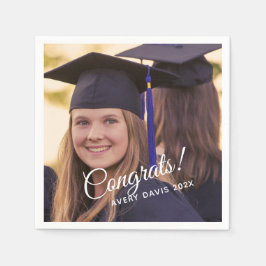 Abschluss Foto Jahr 2024 Serviette