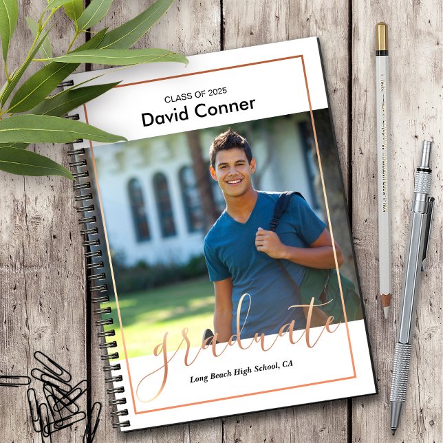 Abschluss-Foto-Notebook | Klasse 2025 Notizblock (Von Creator hochgeladen)