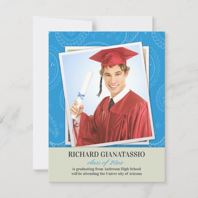 Abschluss Foto Paisleys Ankündigung (Vorderseite)