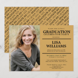 Abschluss Foto Party Einladung