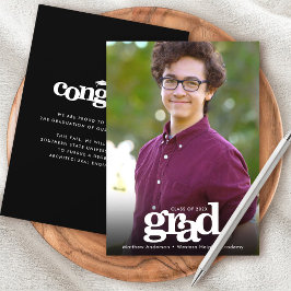 Abschluss Foto schlichte moderne, fette Typografie Ankündigung