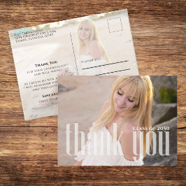 Abschluss Foto Vielen Dank Card Custom Postkarte