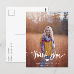 Abschluss Foto Vielen Dank Postkarte