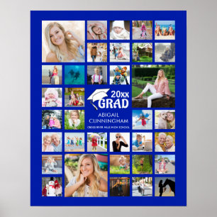 Abschluss FotoCollage GRAD Gedenk Poster