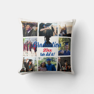 Abschluss-FotoCollage Personalisierte Throw-Kissen Kissen