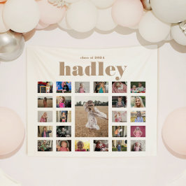 Abschluss-Fotocollage-Tapestry Wandteppich