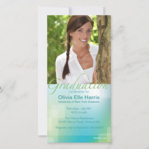 Abschluss-Fotokarte Ankündigung