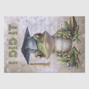 Abschluss Frosch Wasserfarbe Seidenpapier