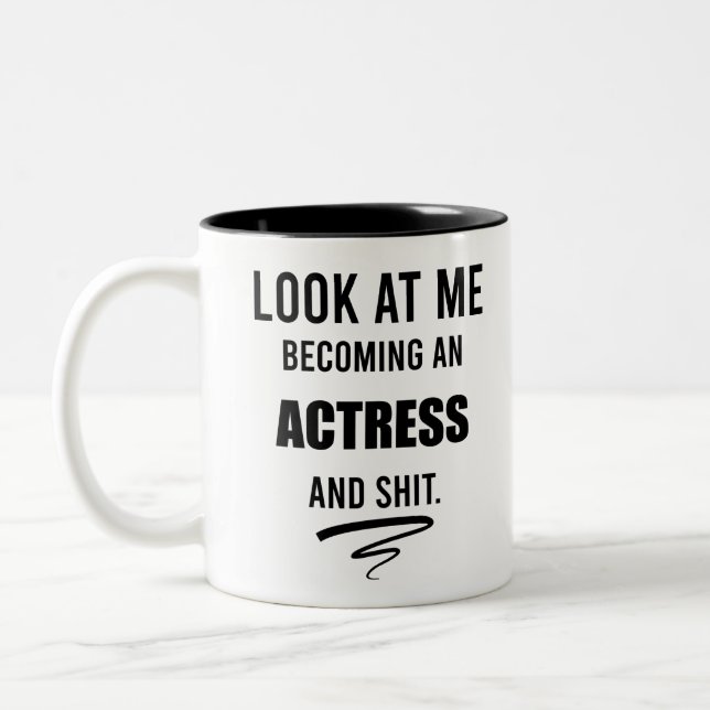 Abschluss Funny Gift Theater Zweifarbige Tasse (Links)