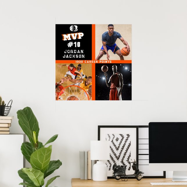 Abschluss für alle Star MVP Player Team-Logos Poster (Heimbüro)