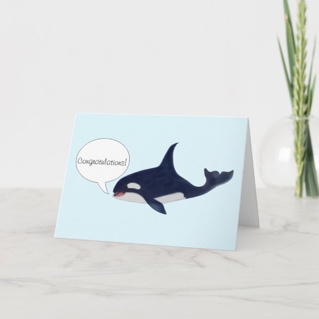 Abschluss für den Biologen der Whale Karte (Vorderseite)