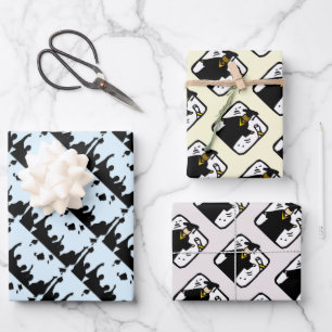 Abschluss für geschlossen Studierende Geschenkpapier Set