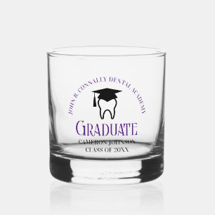 Abschluss für lila Zahnarztschulen Whiskyglas