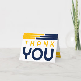 Abschluss für Navy & Gold Bars Vielen Dank Dankeskarte