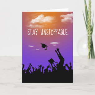 Abschluss für nicht zu stoppenden Text bleibe Karte