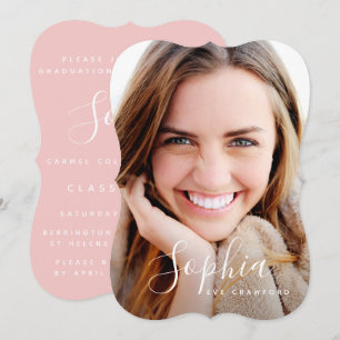 Abschluss für Skript-Foto Einladung