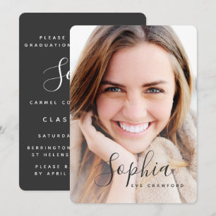 Abschluss für Skript-Foto Einladung