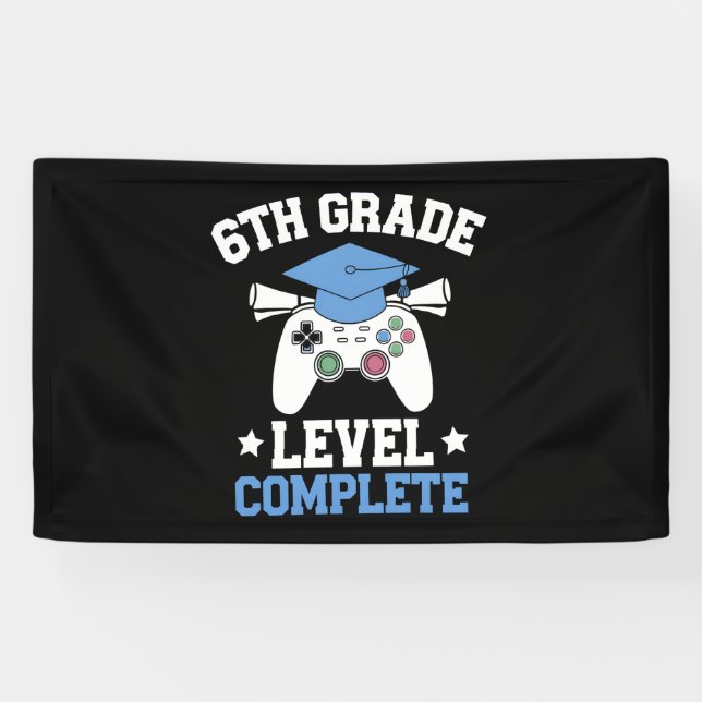 Abschluss für vollständige Gamer-Spiele der 6. Stu Banner (Horizontal)