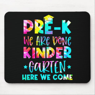 Abschluss Gefärbte Krawatte Kindergarten Mousepad