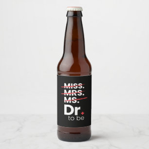 Abschluss-Geschenk Arzt Bierflaschenetikett